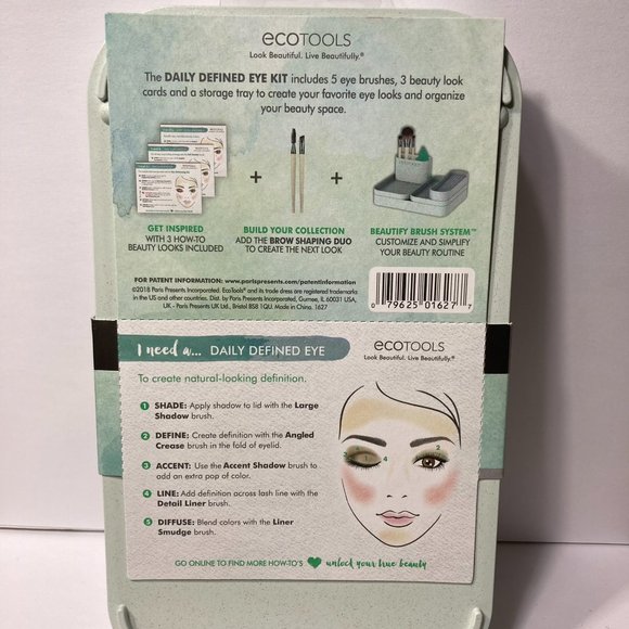 Eco Tools Daily Defined Eye Makeup Brush Set - Picture 9 of 16